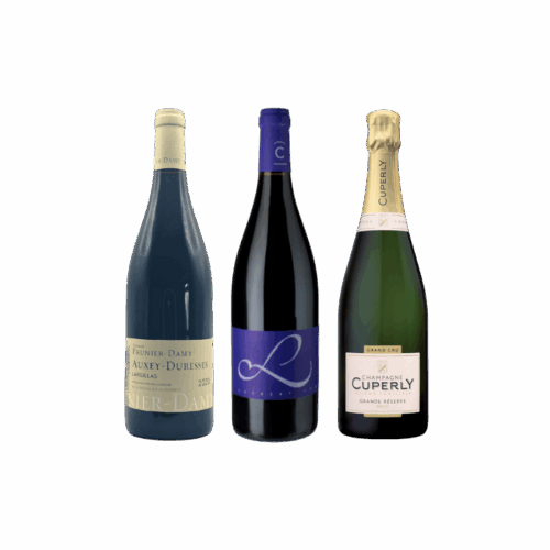 Coffret remerciement clients entreprise avec assortiment de vins