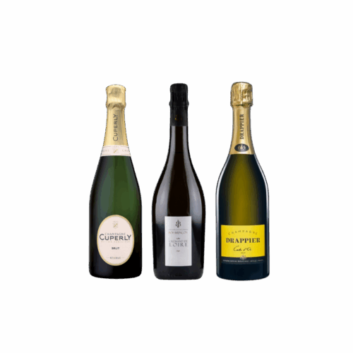 Coffret remerciement clients entreprise avec assortiment de Champagnes